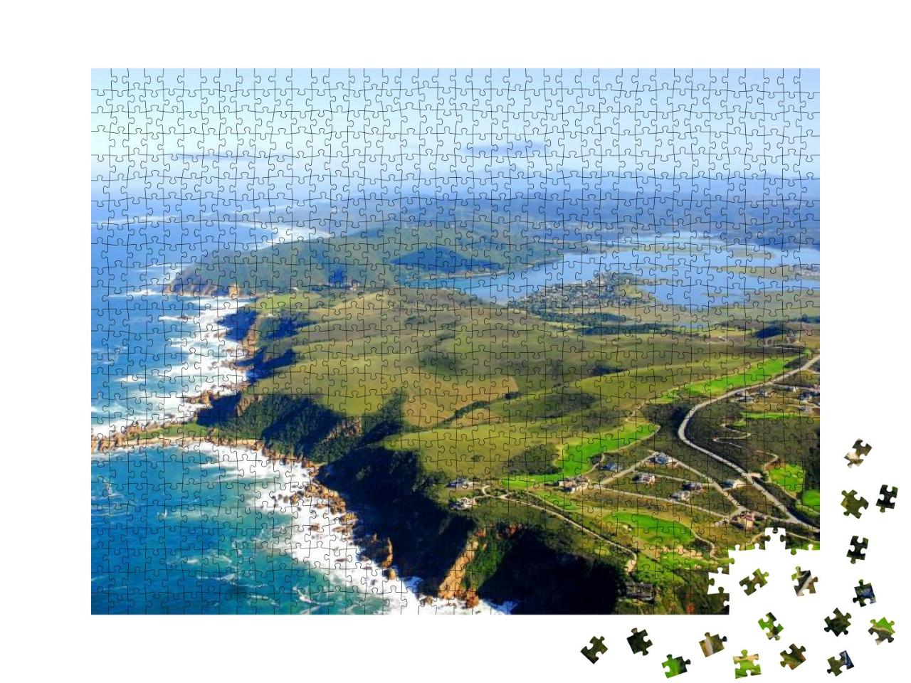 Aerial Shot of the Knysna Heads - Western Cape, South Afr... Jigsaw Puzzle with 1000 pieces