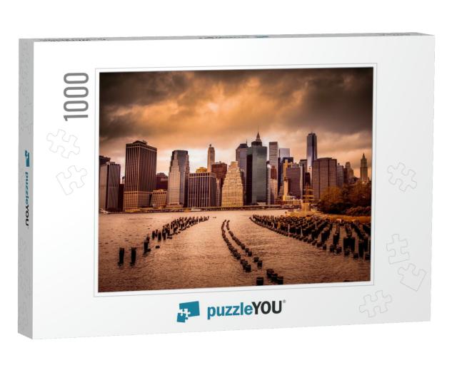 New York City View of Lower Manhattan Financial District... Jigsaw Puzzle with 1000 pieces