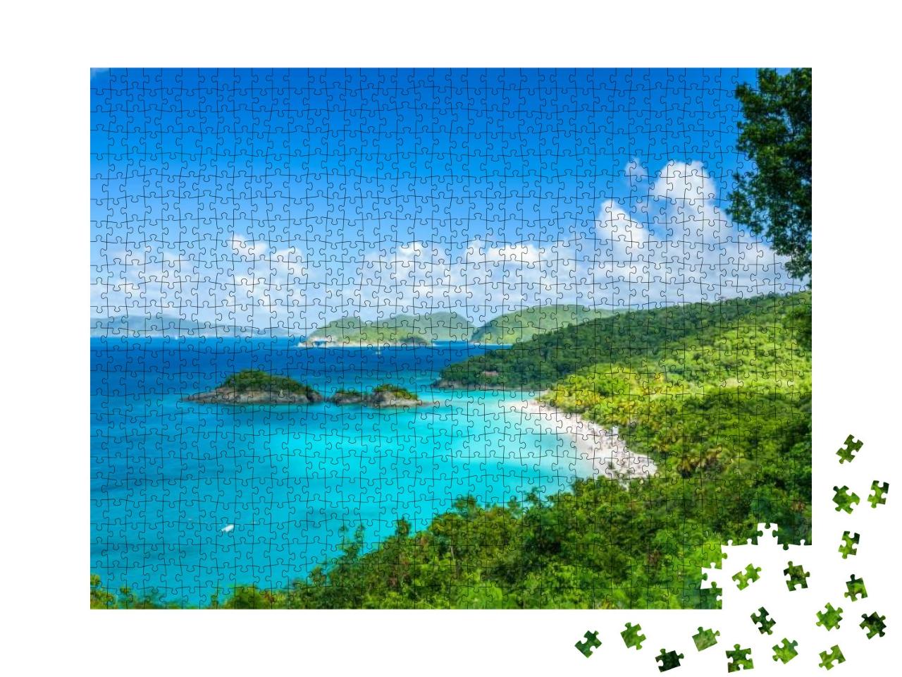 Trunk Bay, St John, United States Virgin Islands... Jigsaw Puzzle with 1000 pieces