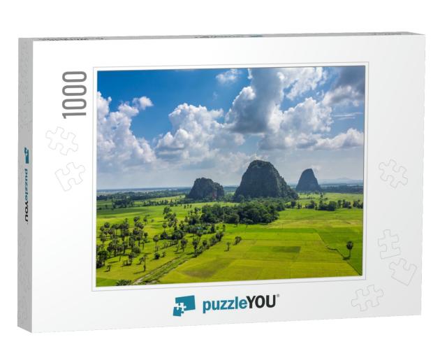 Beautiful Rural Landscape Near Hpa-An, Kayin State, Myanm... Jigsaw Puzzle with 1000 pieces