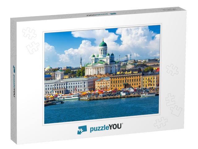 Scenic Summer Panorama of the Market Square Kauppatori At... Jigsaw Puzzle