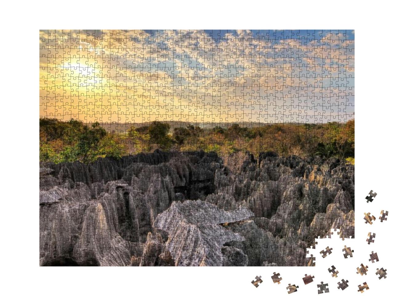 Beautiful View Over National Park Tsingy De Bemaraha, a U... Jigsaw Puzzle with 1000 pieces
