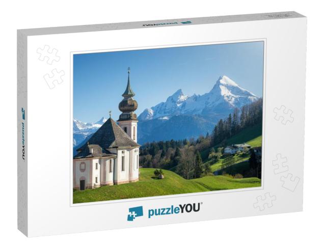 Classic Panoramic View of Scenic Snow-Capped Watzmann Mou... Jigsaw Puzzle