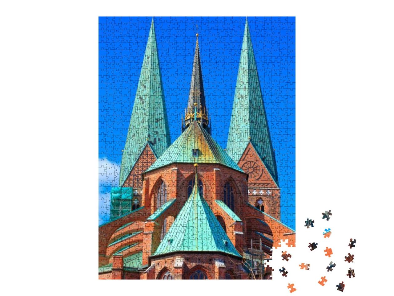 St. Mary's Church, Luebeck, Germany... Jigsaw Puzzle with 1000 pieces