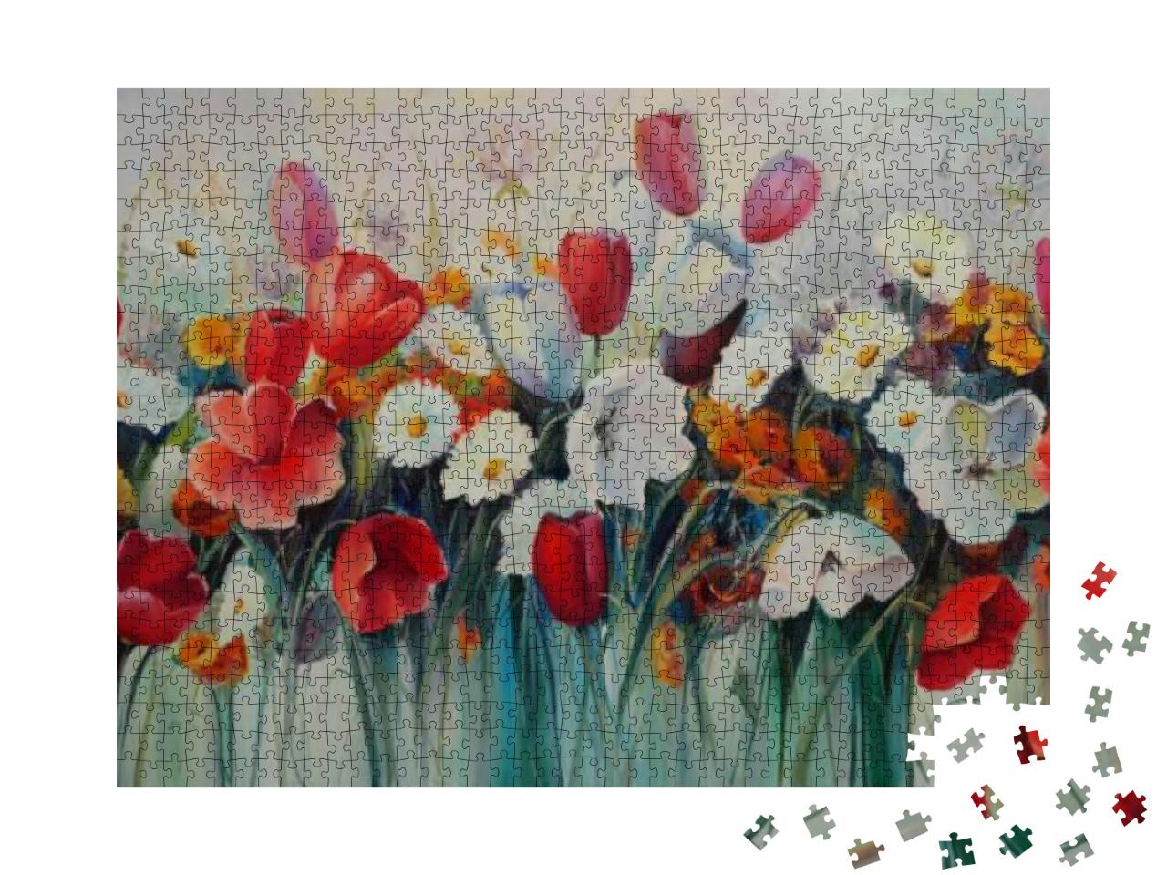 Painting Painted with Oil Paints on Canvas. Painting in t... Jigsaw Puzzle with 1000 pieces