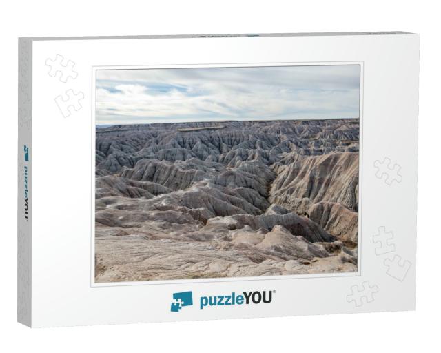 Badlands National Park on a Sunny Day in the State of Sou... Jigsaw Puzzle