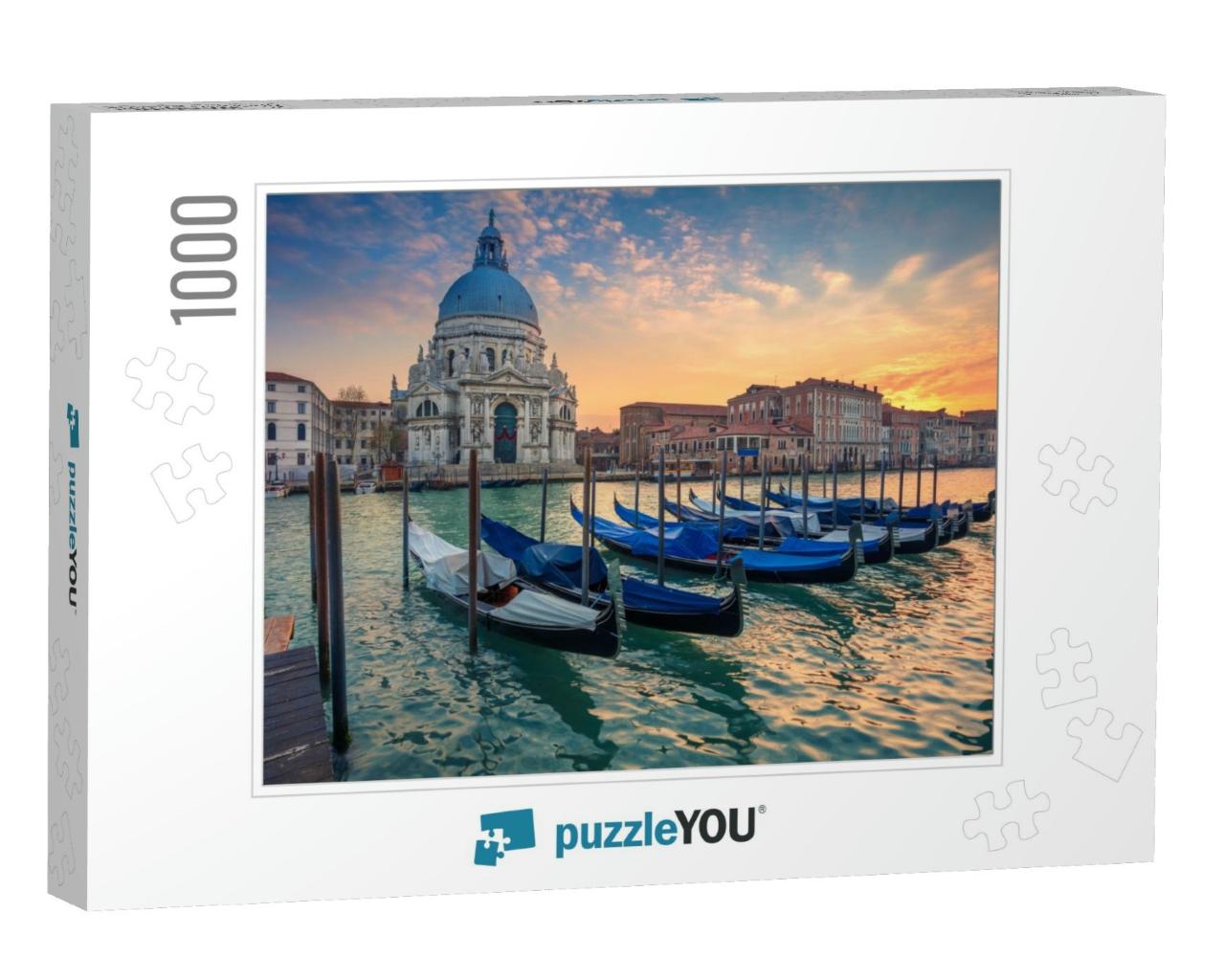 Venice. Cityscape Image of Grand Canal in Venice, with Sa... Jigsaw Puzzle with 1000 pieces