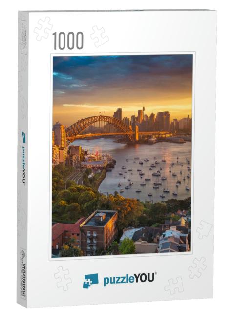 Sydney. Cityscape Image of Sydney, Australia with Harbor... Jigsaw Puzzle with 1000 pieces