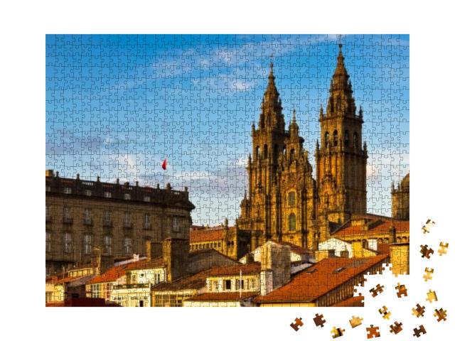 Santiago De Compostela Cathedral Galicia Spain... Jigsaw Puzzle with 1000 pieces