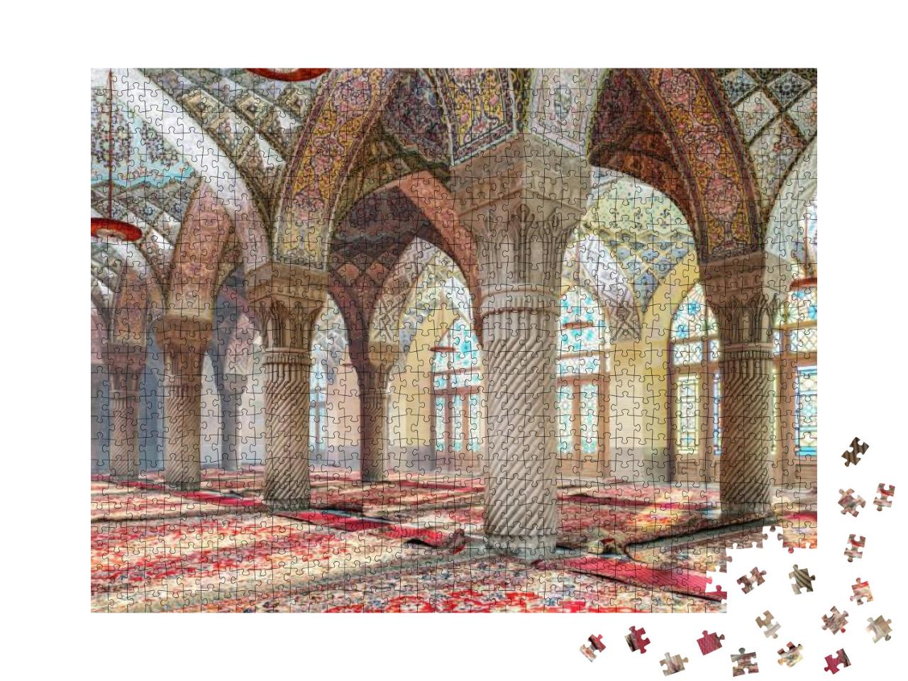 Moroccan Columns with Arches. Moroccan Patterns on Arches... Jigsaw Puzzle with 1000 pieces