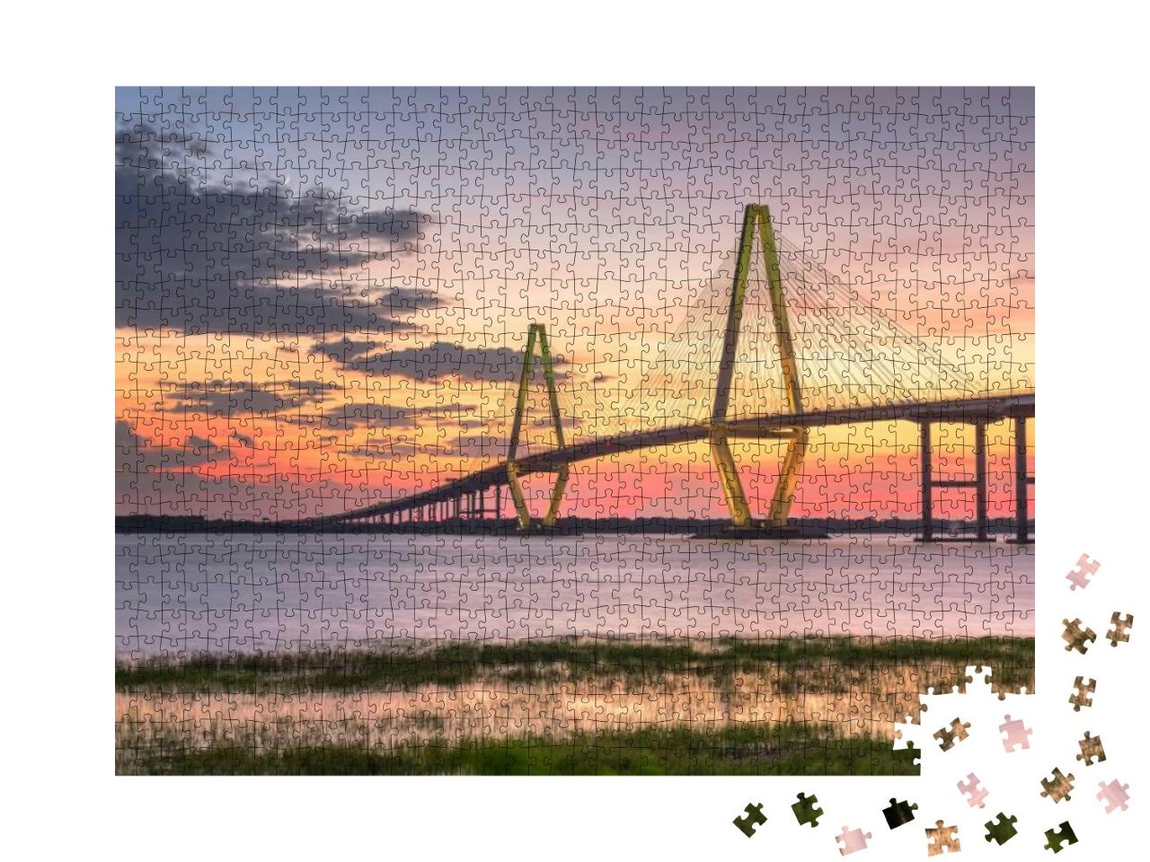 Charleston, South Carolina, USA At Arthur Ravenel Jr. Brid... Jigsaw Puzzle with 1000 pieces