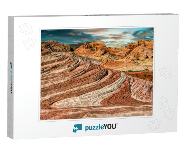 View from Valley of Fire State Park Near Las Vegas, Nevad... Jigsaw Puzzle