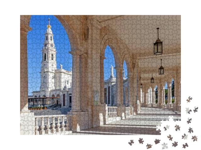 Sanctuary of Fatima, Portugal. Basilica of Our Lady of th... Jigsaw Puzzle with 1000 pieces