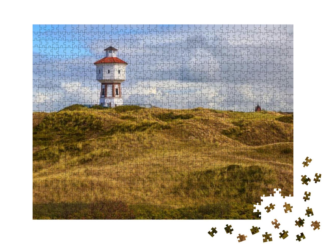 A Lighthouse At the Island of Langeoog, Lower Saxony, Ger... Jigsaw Puzzle with 1000 pieces