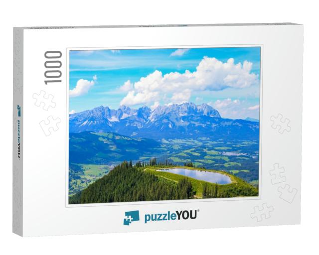 Walking Hiking Clouds Sky Green Alps Tirol Wilder Kaiser... Jigsaw Puzzle with 1000 pieces