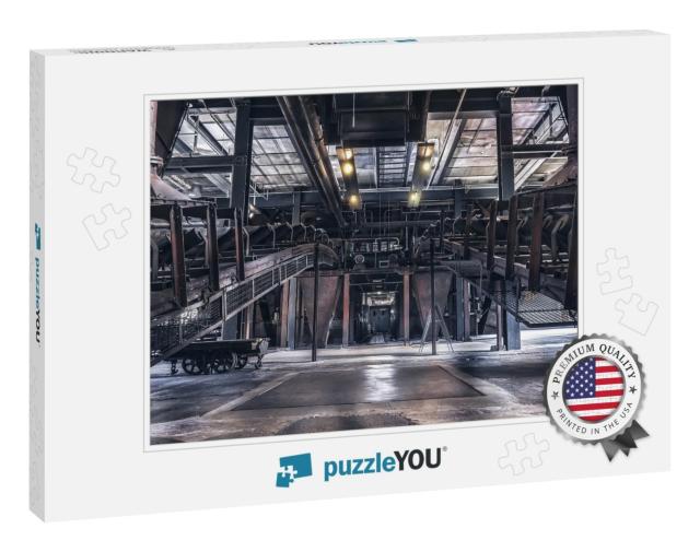 Indoor Production Scene of the Zeche Zollverein in Essen-... Jigsaw Puzzle