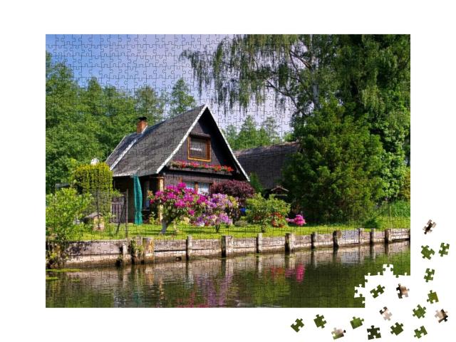 Spree Forest House on the Water, Brandenburg... Jigsaw Puzzle with 1000 pieces