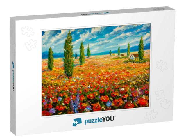 Flowers Paintings Monet Painting Claude Impressionism Pai... Jigsaw Puzzle