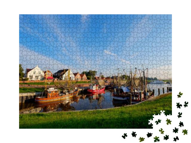 The Fishing Harbor of Greetsiel/Germany... Jigsaw Puzzle with 1000 pieces