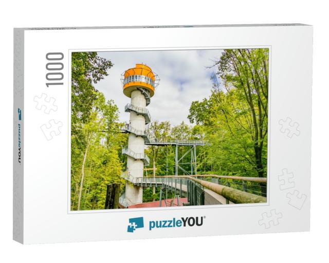 Look-Out Tower in the Primeval Beech Forests, Hainich Nat... Jigsaw Puzzle with 1000 pieces