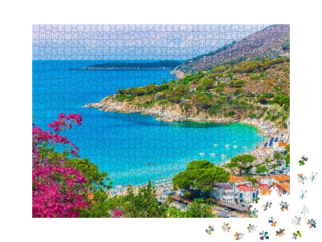 View of Cavoli Beach, Elba Island, Tuscany, Italy... Jigsaw Puzzle with 1000 pieces