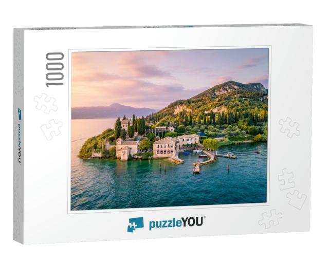 Punta San Vigilio on Garda Lake, Verona Province, Veneto... Jigsaw Puzzle with 1000 pieces