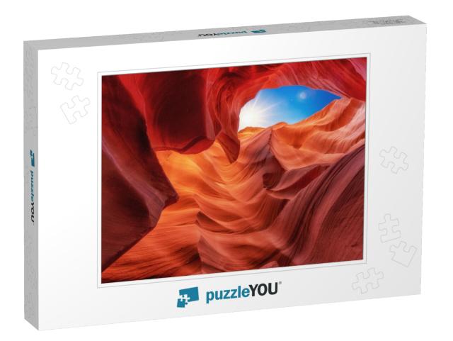 Scenic Colored Structures & Shapes in the Famous Canyon A... Jigsaw Puzzle