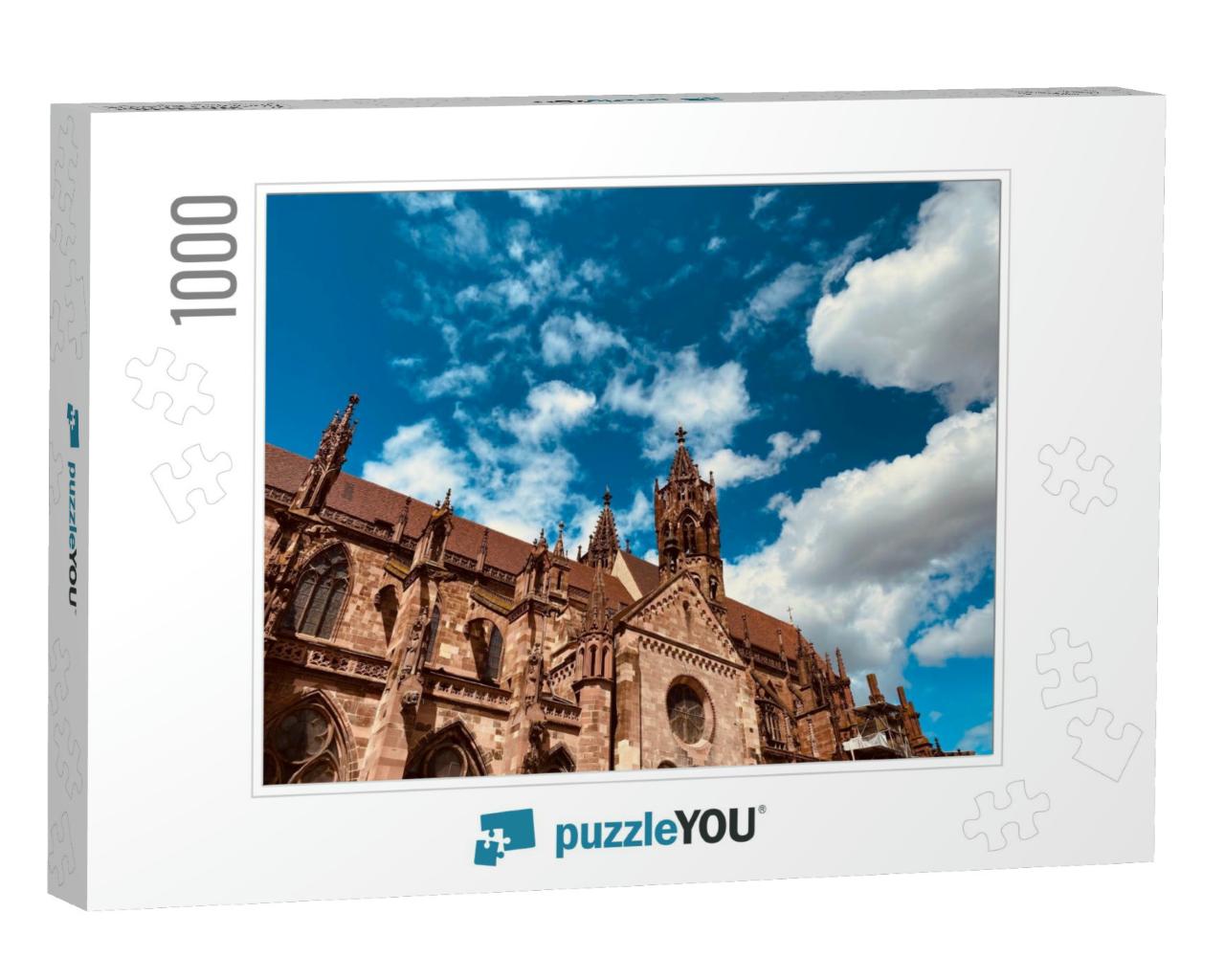 View of the Freiburg Minster... the Cathedral of Freiburg... Jigsaw Puzzle with 1000 pieces