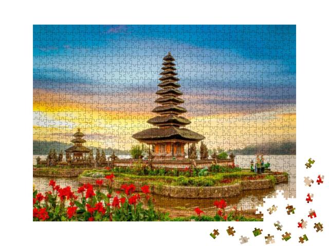 Pura Ulun Danu Bratan, Famous Hindu Temple on Bratan Lake... Jigsaw Puzzle with 1000 pieces