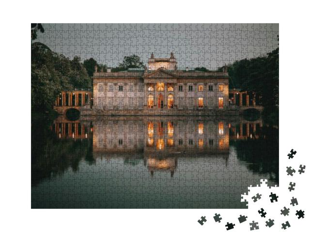 Royal Palace on the Water in Lazienki Park, Warsaw, Palac... Jigsaw Puzzle with 1000 pieces