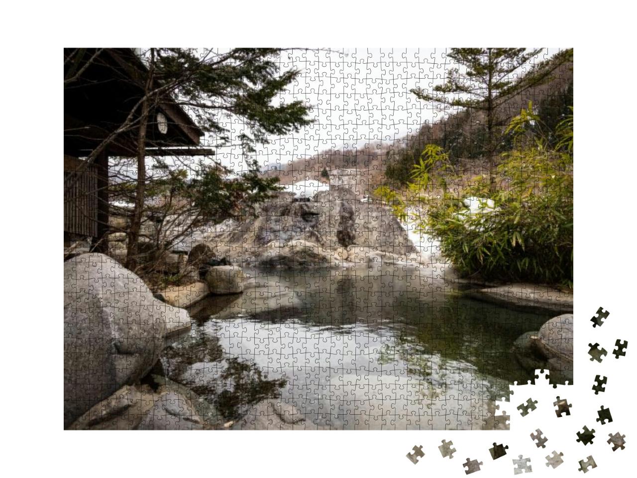 Hot Springs in Japan... Jigsaw Puzzle with 1000 pieces