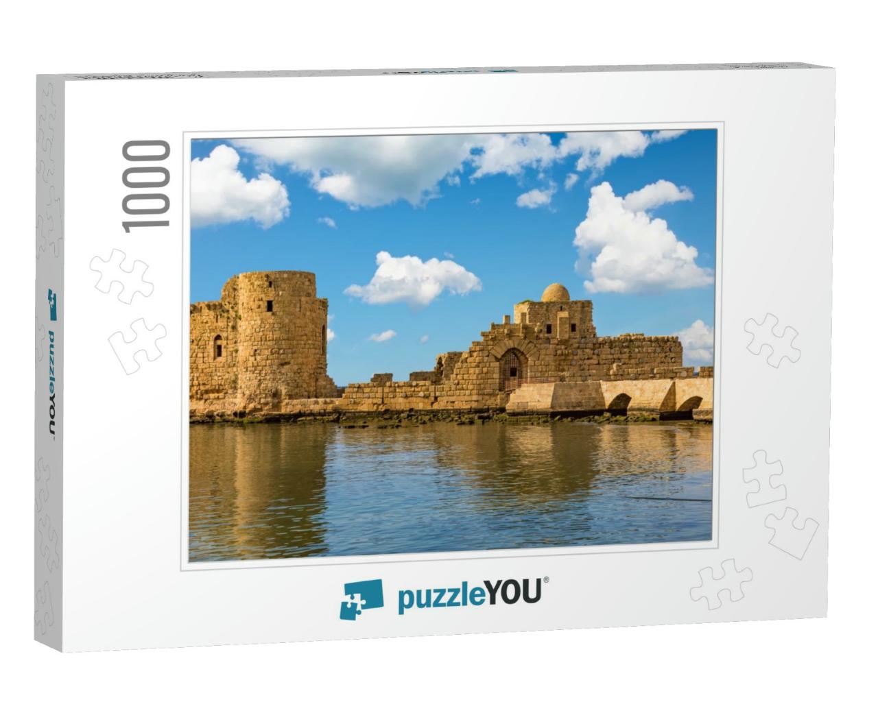 Crusaders Sea Castle Sidon Saida in South Lebanon Middle... Jigsaw Puzzle with 1000 pieces