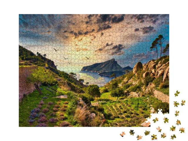View from Small Island in the Mediterranean Sea, Great &... Jigsaw Puzzle with 1000 pieces
