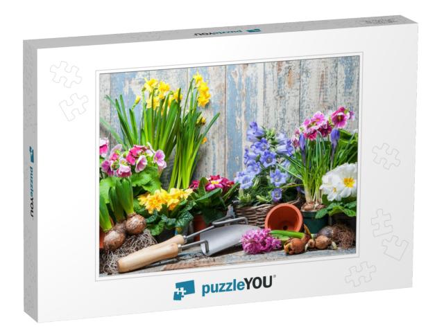 Gardener Planting Spring Flower... Jigsaw Puzzle