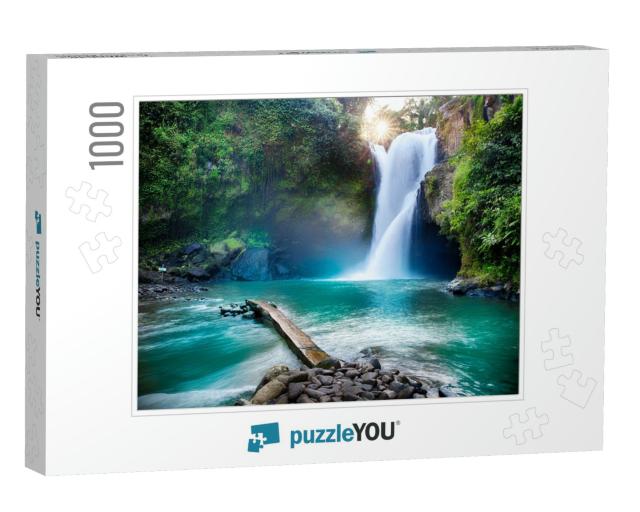 Tegenungan Waterfall It is One of Places of Interest of B... Jigsaw Puzzle with 1000 pieces