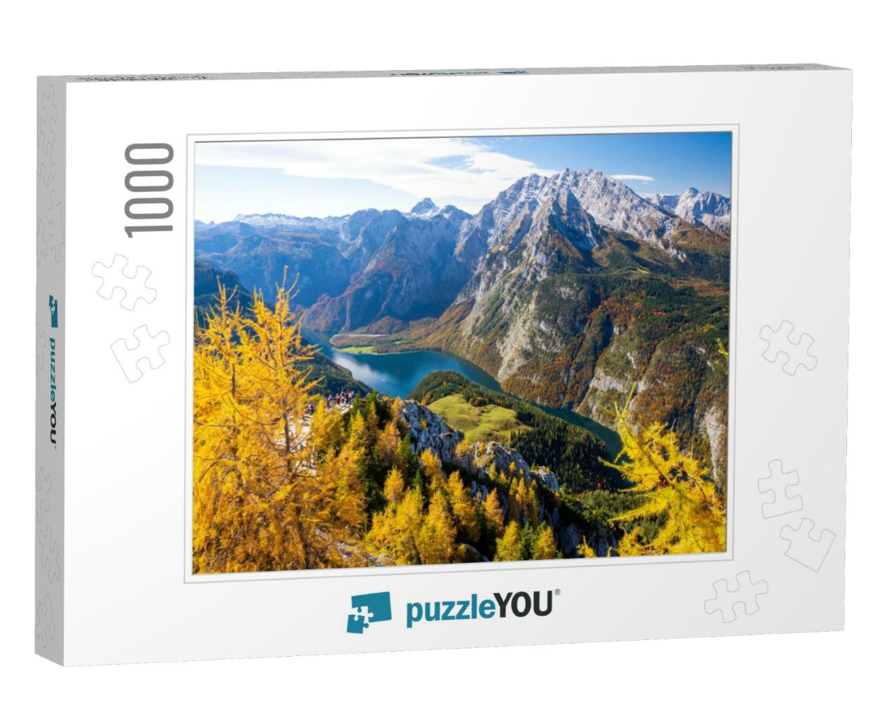 View on Watzmann Mountain & Koenigssee Lake from Jenner M... Jigsaw Puzzle with 1000 pieces