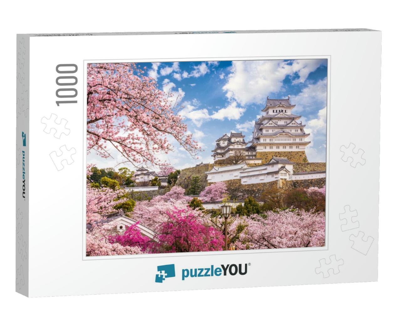 Himeji, Japan At Himeji Castle in Spring... Jigsaw Puzzle with 1000 pieces