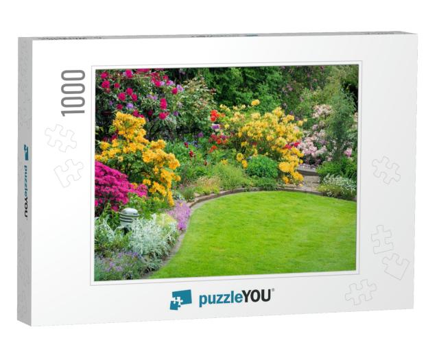 Beautiful Garden in Spring... Jigsaw Puzzle with 1000 pieces