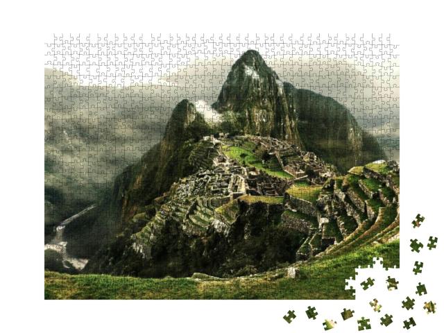 Machu Picchu - the Most Famous Lost City with the River U... Jigsaw Puzzle with 1000 pieces