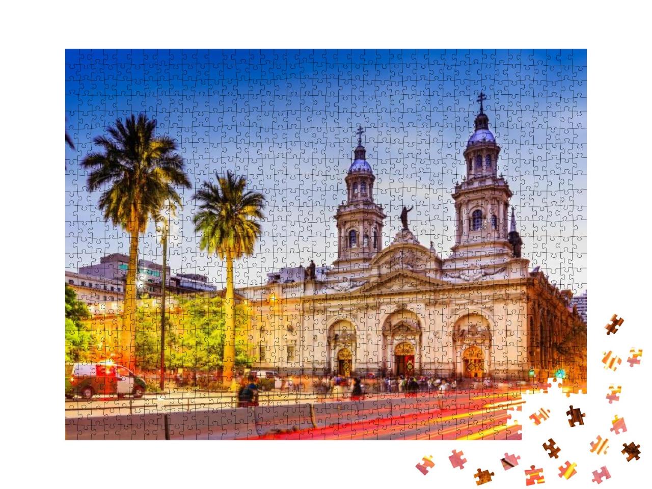 Plaza De Armas in Santiago De Chile, Chile... Jigsaw Puzzle with 1000 pieces