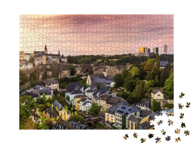 The Nice City of Luxembourg in Europe... Jigsaw Puzzle with 1000 pieces