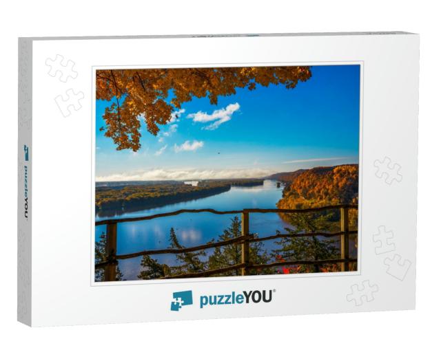 Overlook Above Mississippi River At Effigy Mounds Nationa... Jigsaw Puzzle