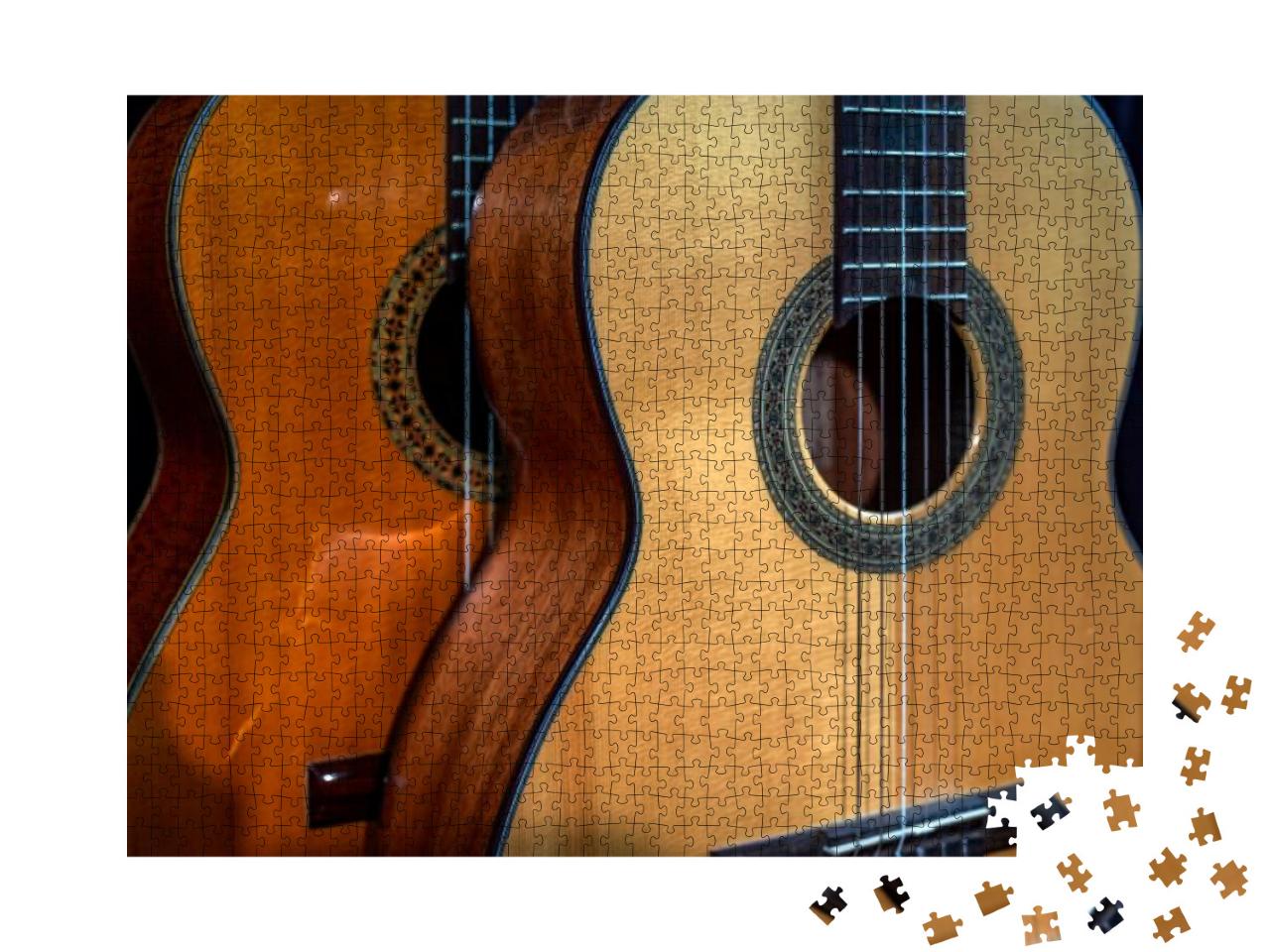 Spanish Guitars for an Instrumental Concert Concept... Jigsaw Puzzle with 1000 pieces