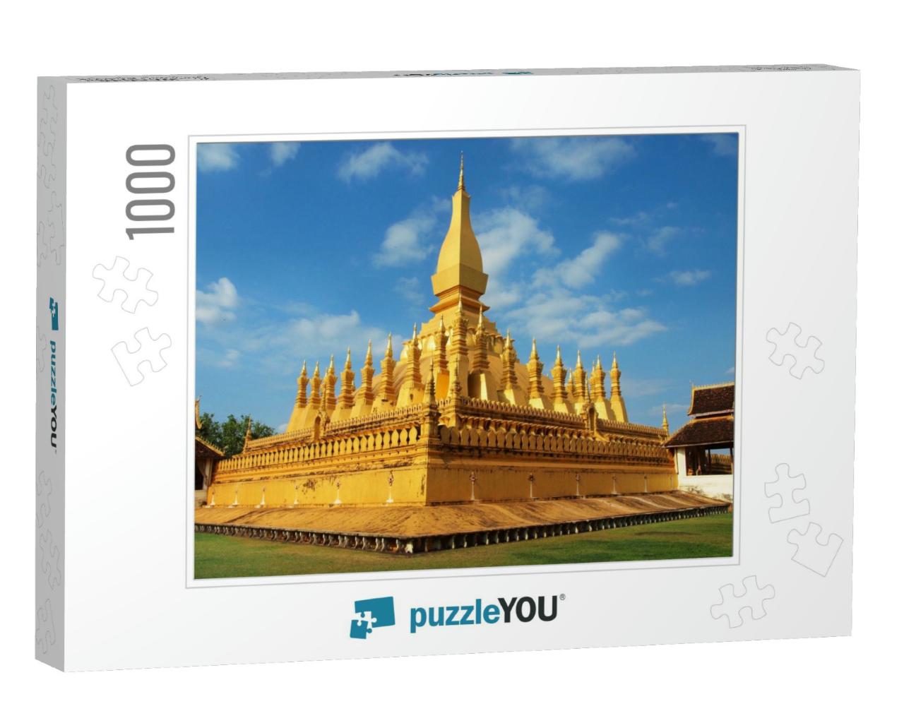 Pha that Luang Temple in Vientiane, Laos... Jigsaw Puzzle with 1000 pieces