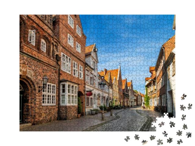 Streets of Luneburg City, Germany... Jigsaw Puzzle with 1000 pieces