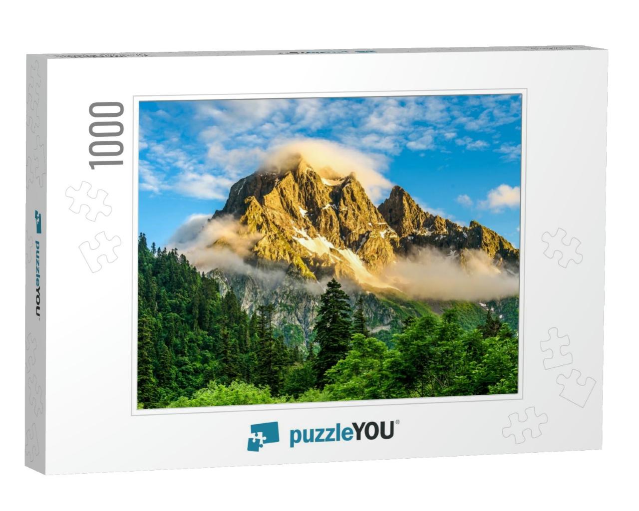Mountain Peak Green Nature Scenery... Jigsaw Puzzle with 1000 pieces