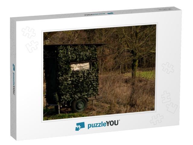 Hiding Place for Hunters At the Edge of a Forest, Shallow... Jigsaw Puzzle