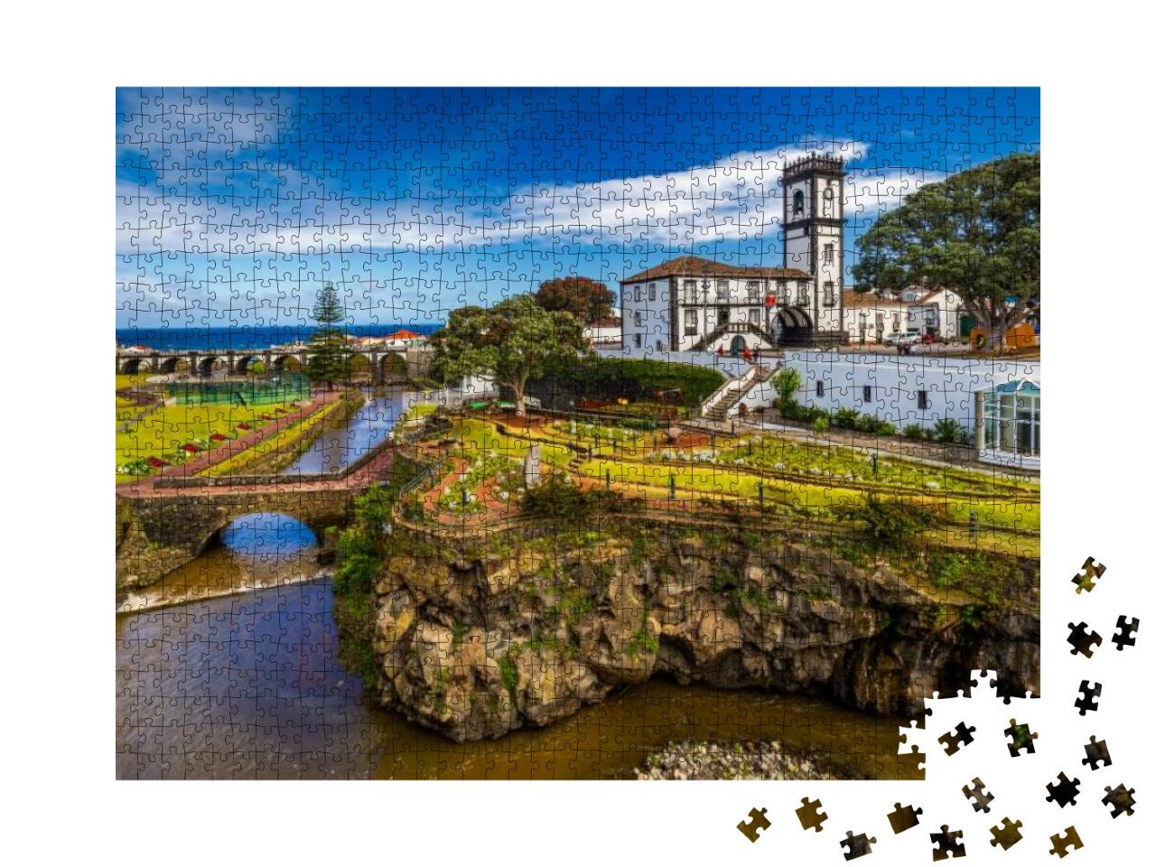 Panoramic Cityscape View to Municipality & Central Square... Jigsaw Puzzle with 1000 pieces