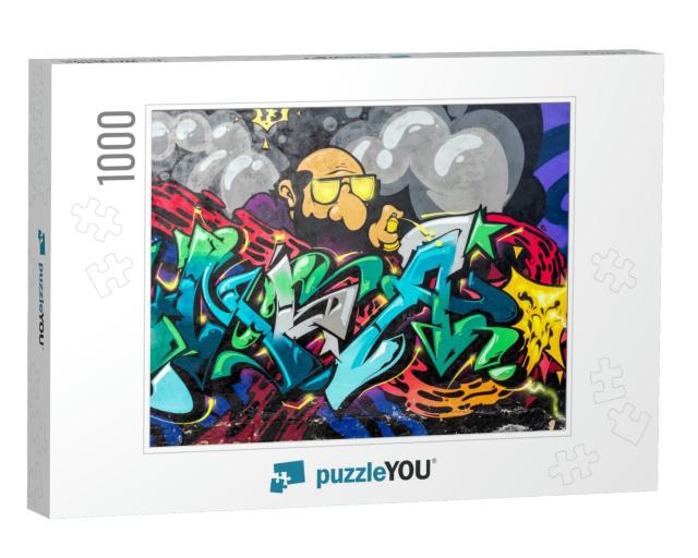 Art Under Ground. Beautiful Street Art Graffiti Style. th... Jigsaw Puzzle with 1000 pieces
