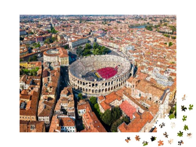 Verona Arena Aerial Panoramic View. Arena is a Roman Amph... Jigsaw Puzzle with 1000 pieces